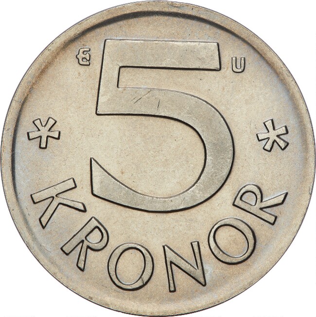En äldre svensk femkrona